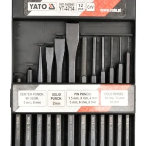 12-tlg. Meißel und Körner-Set CrV Yato YT-4714 Sonderangebot