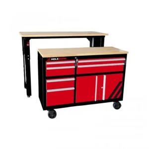 Sonderaktion Werkbank und Werkzeugschrank Holzmann WEWA1216SET