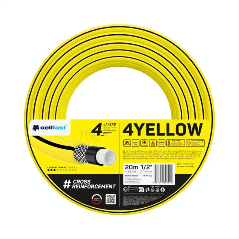 Kracherpreis Gartenschlauch Cellfast 4 YELLOW