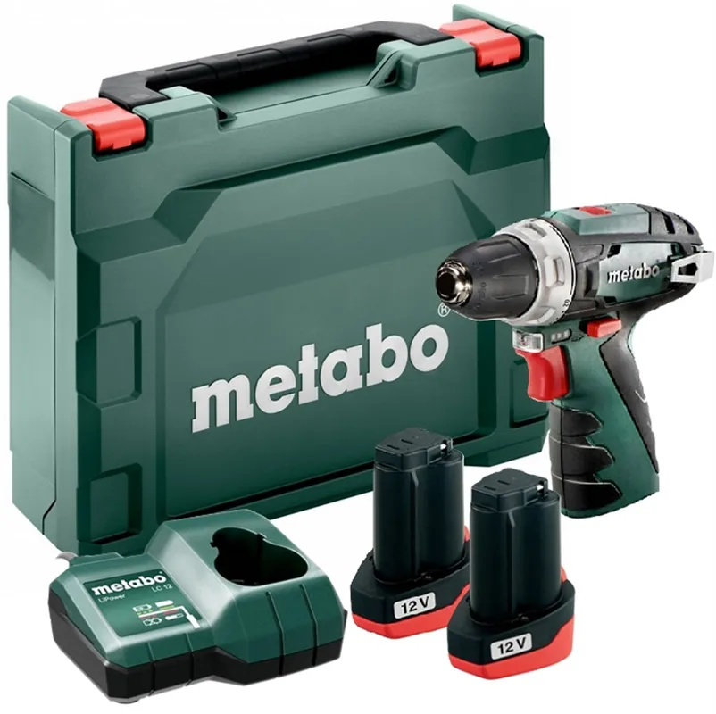Abverkauf Akku-Bohrschrauber Metabo PowerMaxx BS 2x2.0Ah