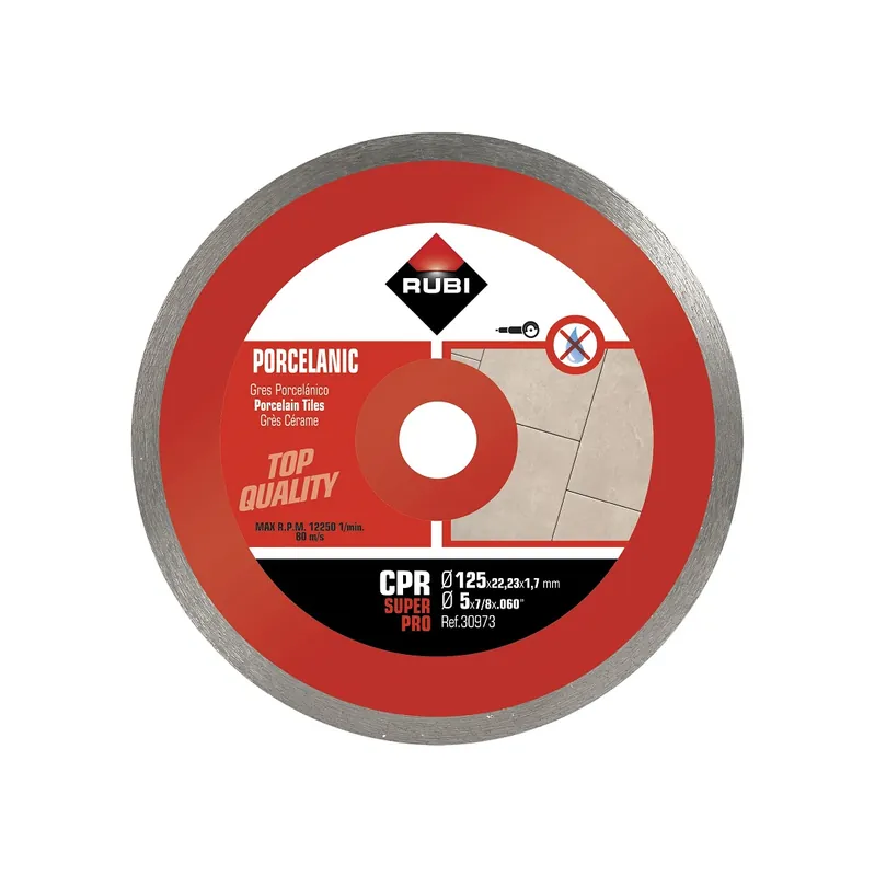 Beliebt Diamanttrennscheibe 125x22,2mm Rubi CPR 125 SUPERPRO