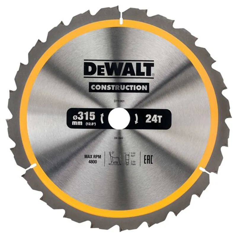 Wochenendangebot Kreissägeblatt DeWalt DT1961