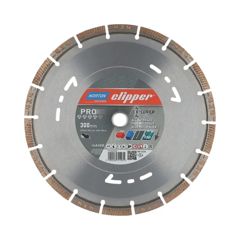 Diamanttrennscheibe 300x20mm Norton Clipper PRO 4x4 Explorer Top-Angebot