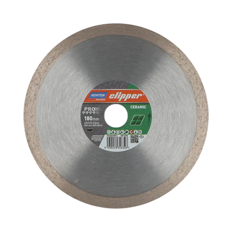 Preisknaller Diamanttrennscheibe 180x25.4/22.23mm Norton Pro Ceramic H10