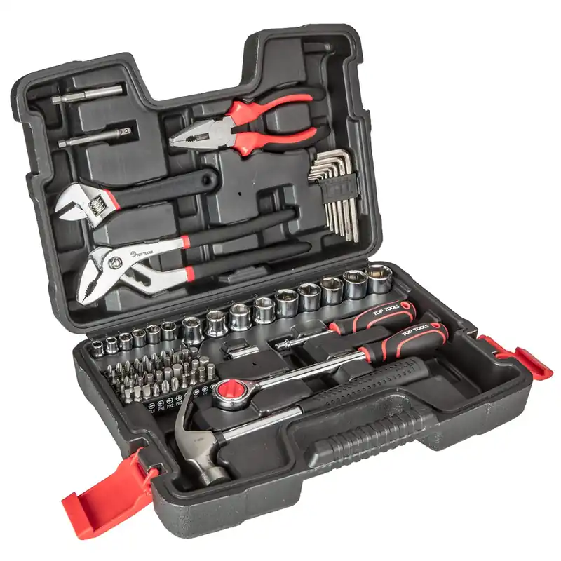 81-tlg. Werkzeugset 1/4", 1/2" Top Tools 38D510 Billig