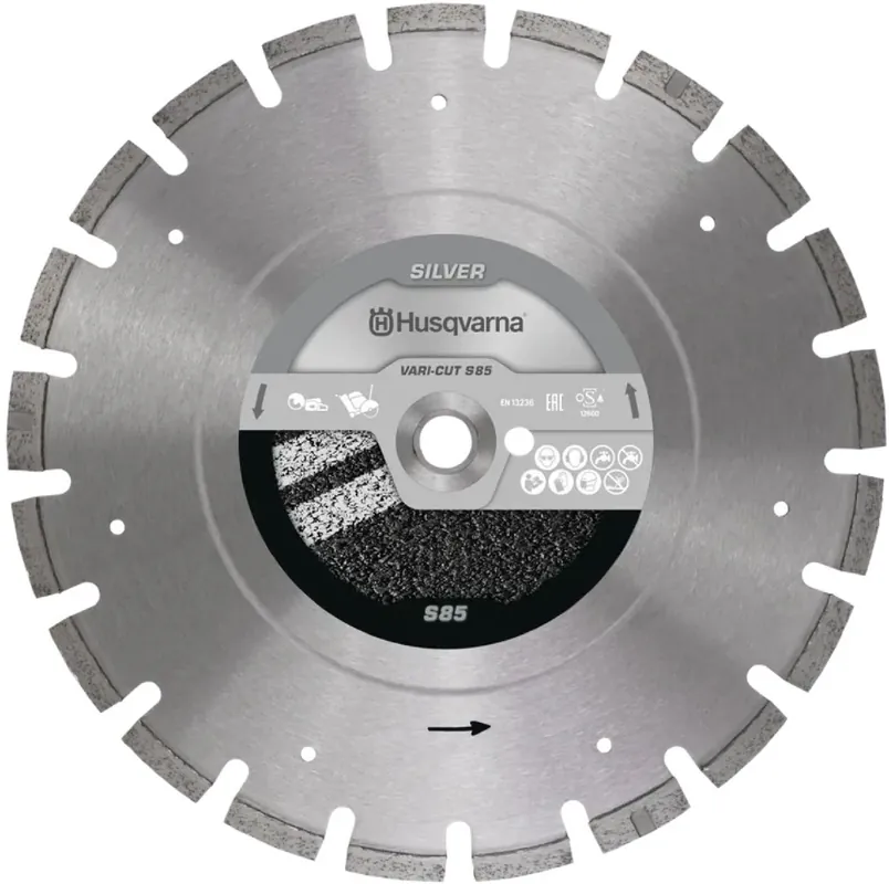 Rabatt Husqvarna Trennscheibe VARI-CUT S85 350 10 25.4/20 Leistungsgrad Silber