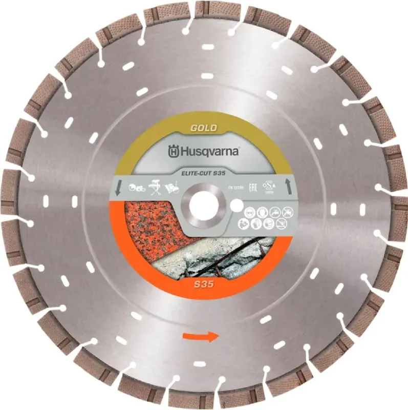 Bestpreis Husqvarna Trennscheibe ELITE-CUT S35 400 15 25.4/20 Leistungsgrad Gold