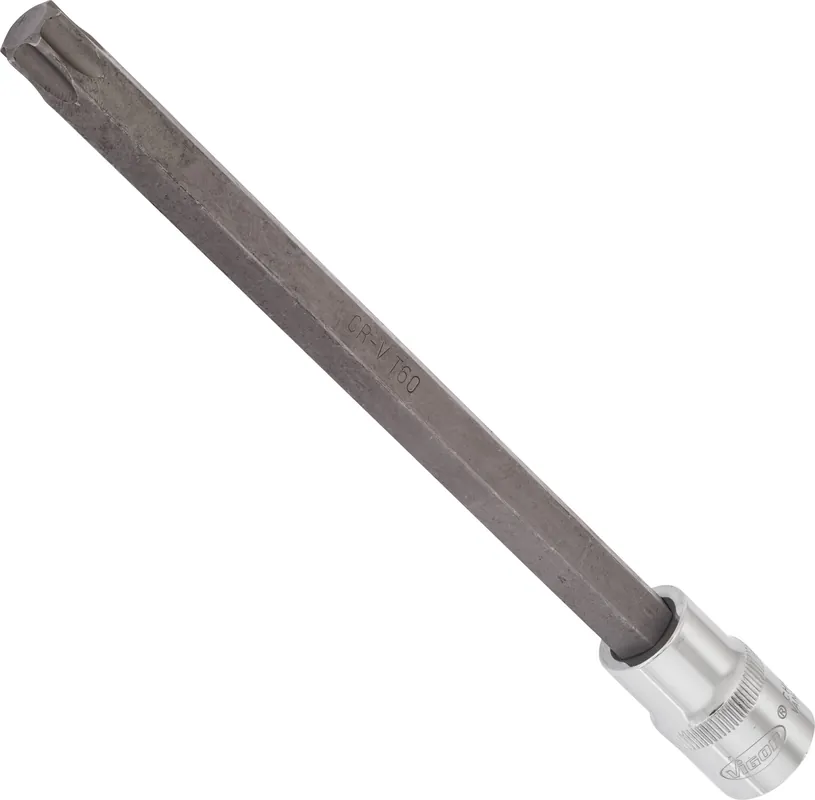 Markenprodukt VIGOR T Schraubendreher-Einsatz · V2183 · Vierkant hohl 12,5 mm (1/2 Zoll) · Innen TORX® Profil · T60