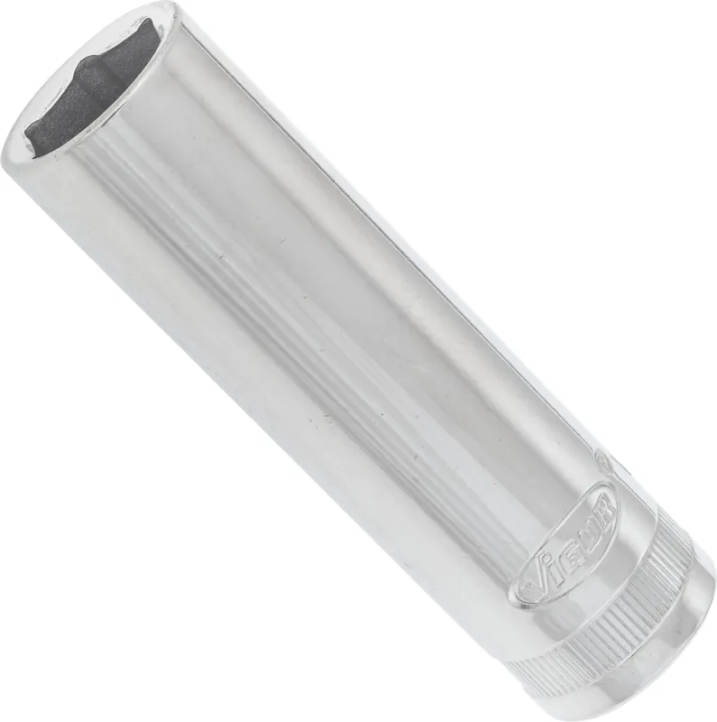 VIGOR Sechskant Steckschlüsseleinsatz · lang · V2586N · Vierkant hohl 12,5 mm (1/2 Zoll) · Außen Sechskant Profil · 15 mm Aktuell