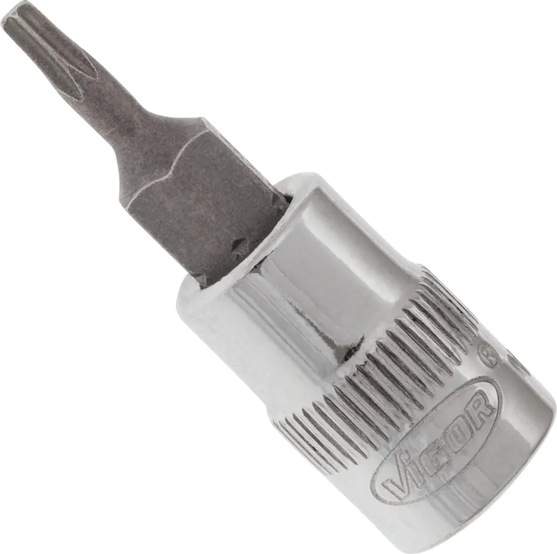 Jetzt Bestellen VIGOR T Schraubendreher-Einsatz · V2595N · Vierkant hohl 6,3 mm (1/4 Zoll) · Innen TORX® Profil · T9