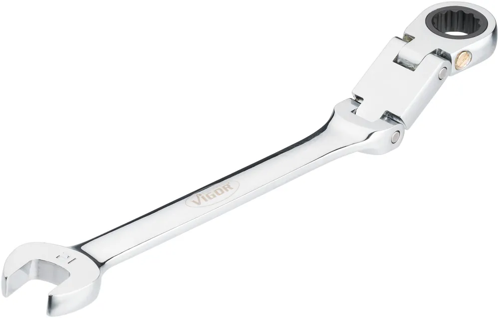 Top-Seller VIGOR Doppelgelenk Ratschen-Ring-Maulschlüssel · V6752-12 · Außen Doppel-Sechskant Profil, Außen Sechskant Profil · 12 mm