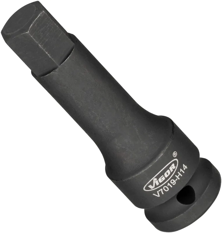 VIGOR Schlagschrauber Schraubendreher-Einsatz · V7019-H14 · Vierkant hohl 12,5 mm (1/2 Zoll) · Innen Sechskant Profil · 14 mm Must-Have