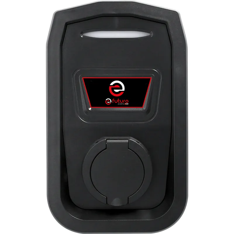 Markenware efuturo Wallbox mit Typ 2 Steckdose, 1 Phase, bis zu 3,7 kW, 16 A, 230 V, Mode 3, ohne RFID Zugangskontrolle, mit Stromzähler