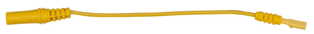 4,0 mm Eingangsbuchse auf 3,0 mm Prüfadapterbuchse flach (gelb) Neue Kollektion