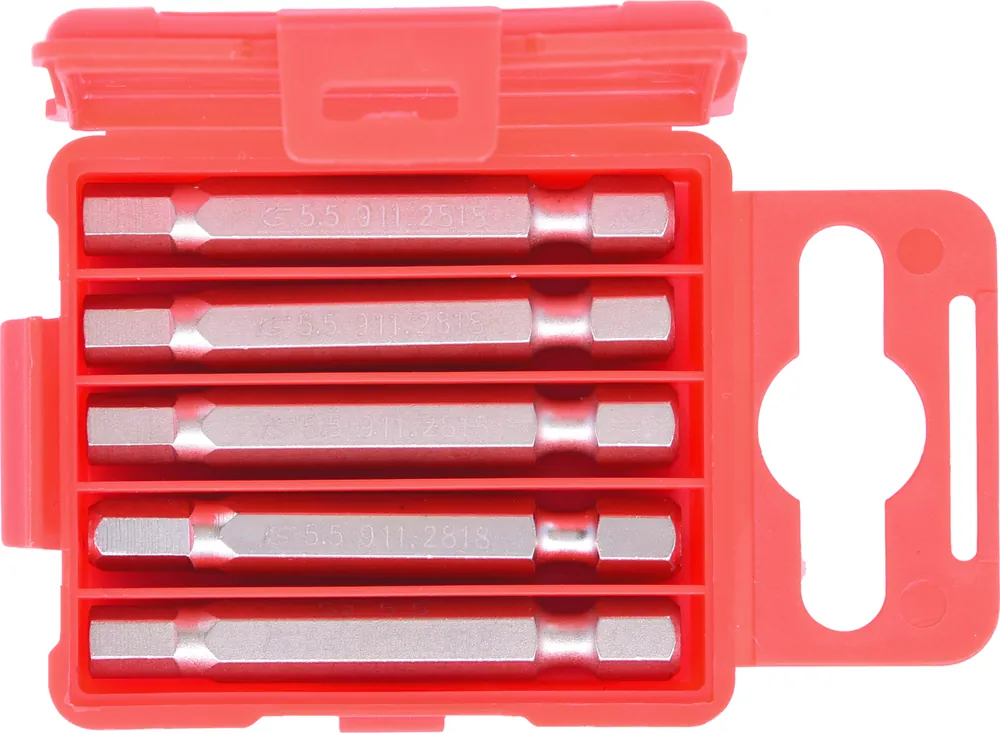 Aktuell 1/4" Bit Innensechskant, 50mm, 5,5mm, 5er Pack