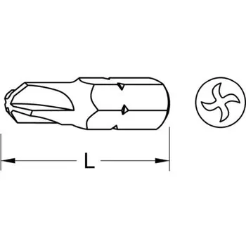 1/4" Bit Torq-Set®, 25mm, #1 Rabatt
