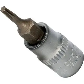 1/2" CHROMEplus Bit-Stecknuss Innensechskant, kurz, 9/32`` Highlight