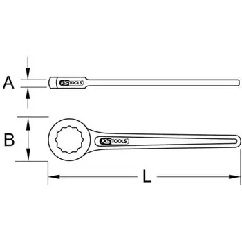 BRONZEplus Einringschlüssel gerade 1.9/16" Versand Am Gleichen Tag