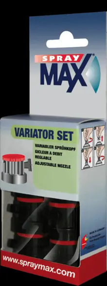KWASNY SprayMax Variator Set / Box (schwarz/rot) 746204 Letzte Chance