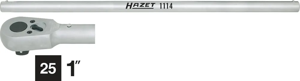HAZET Umschalt-Knarrenkopf mit Drehstange 25mm (1 Zoll) 2-teilig 1116/2 Sonderaktion