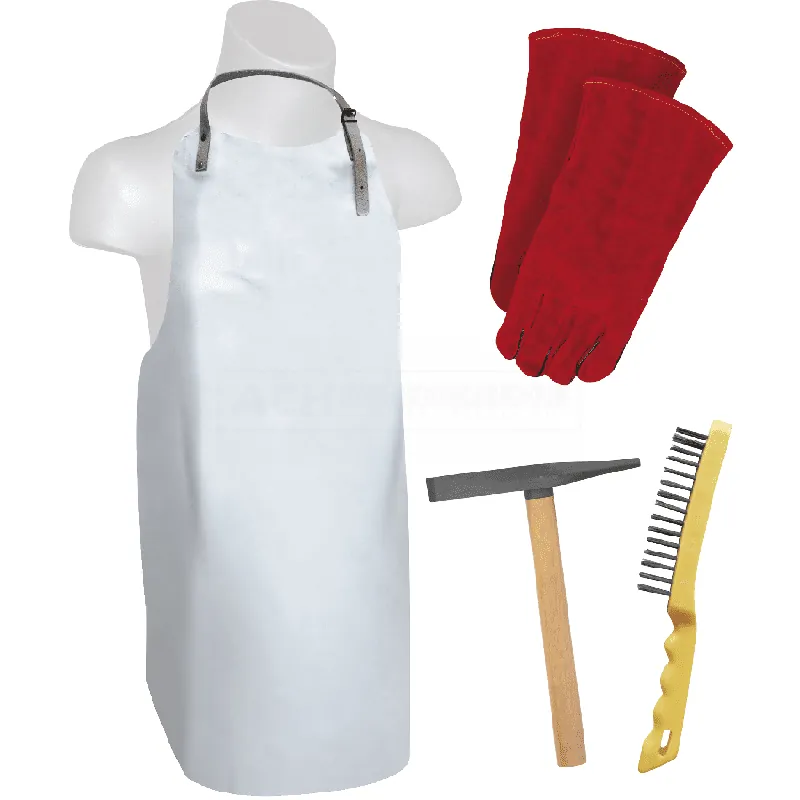 Heißes Angebot GYS Schweißerset - Schürze, Handschuhe, Hammer, Bürste - 070561