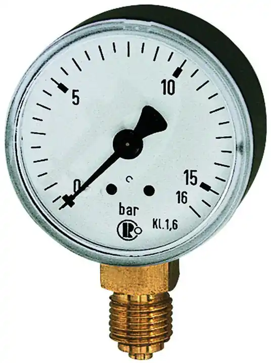RIEGLER Standard Manometer 106-K 50mm 0 - 10bar Kunststoffgehäuse Bestseller