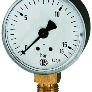 Begrenztes Angebot RIEGLER Standard Manometer 115-K 63mm 0 - 4bar Kunststoffgehäuse