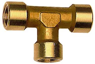 RIEGLER T-Stück R 3/8 innen/innen/innen Messing SW 17 zylindrisch Direkt Vom Hersteller