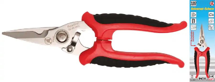 Echt BGS DIY Universal-Schere | Edelstahl | 180 mm – 50620