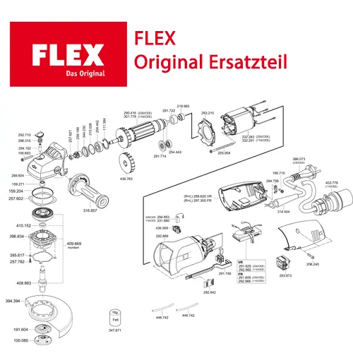 FLEX Zugentlastung SK2902VV -Ersatzteil- 843464 Neue Ware