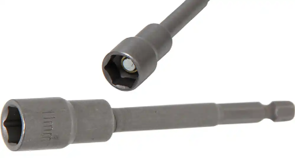 Rabatt BGS Steckschlüssel-Einsatz Sechskant, extra lang | für Bohrmaschinen | Antrieb Außensechskant 6,3 mm (1/4") | SW 11 mm – 2767