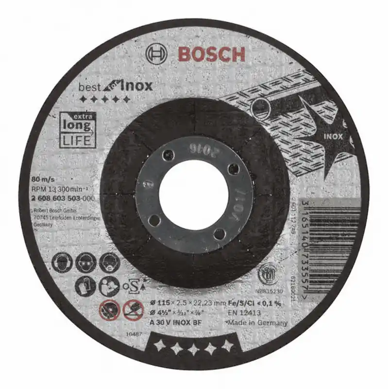 BOSCH Trennscheibe gekröpft Best for Inox A 30 V INOX BF 115 mm 2,5 mm 2608603503 Heißes Angebot
