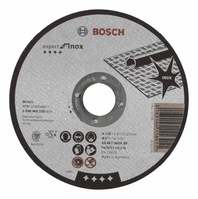 Begrenztes Angebot BOSCH Trennscheibe gerade Expert for Inox AS 46 T INOX BF 125 mm 1,6 mm 2608600220