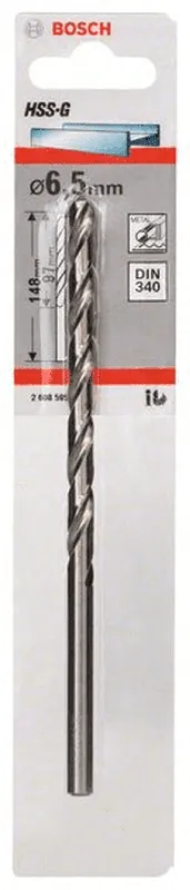 Highlight BOSCH Metallbohrer HSS-G DIN 340 6,5 x 97 x 148 mm 1er-Pack 2608595686