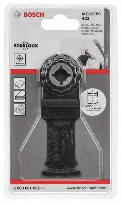 Sichere Zahlung BOSCH HCS Tauchsägeblatt AIZ 32 EPC Wood 50 x 32 mm 1er-Pack 2608661637