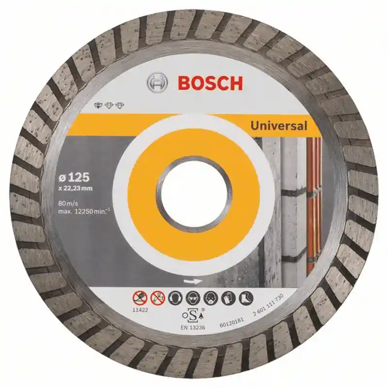 BOSCH Diamanttrennscheibe Standard for Universal Turbo 125x22,23x2x10 mm 1er-Pack 2608602394 Nur Heute