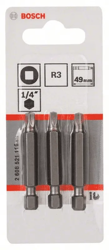BOSCH Schrauberbit Extra-Hart R3 49 mm 3er-Pack 2608521116 Super-Preis