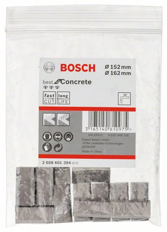 Nur Für Kurze Zeit BOSCH Segmente für Diamantbohrkronen 1 1/4" UNC Best for Concrete 12 162 mm 12 2608601394