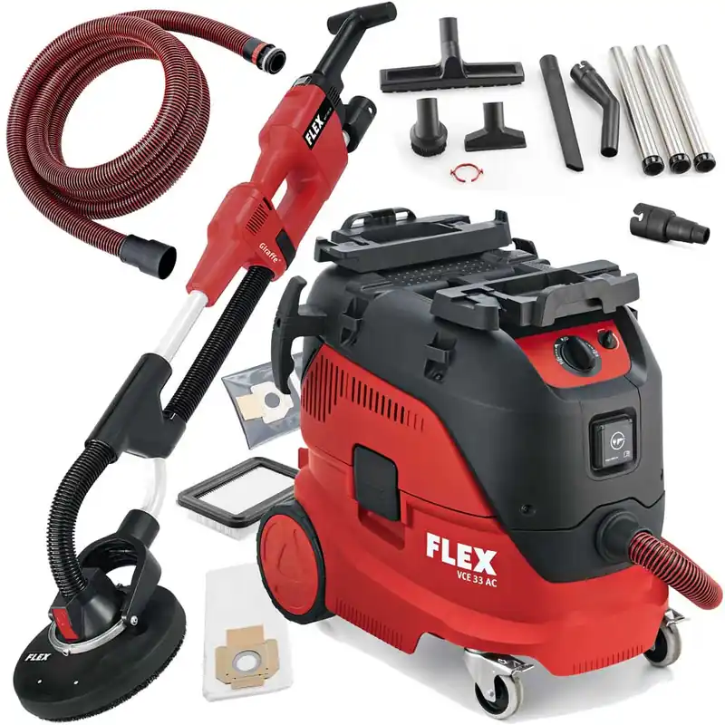 Aktuell FLEX Giraffe WST 700 VV Vario + Sicherheitssauger VCE 33 L AC Langhalsschleifer im Set