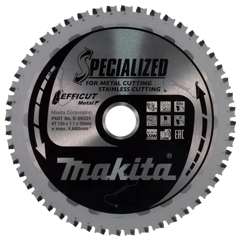 Kreisklinge Makita Efficut B-69331 150mm 48T Preisreduziert