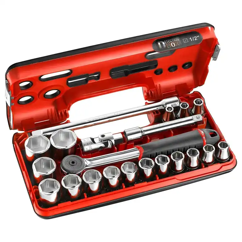 Heißes Angebot Facom S.161DBOX1PB 1/2" Steckschlüsselsatz, 21-teilig